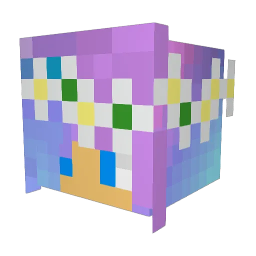 the_night_inhell Minecraft avatar head, 3D render