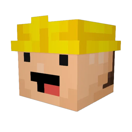 the_ninja2 Minecraft avatar head, 3D render