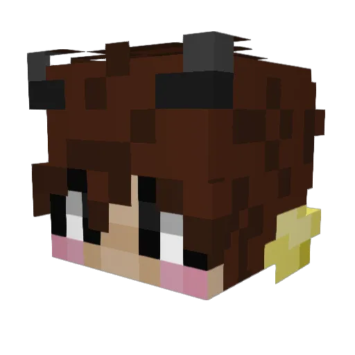 the_nugget_ Minecraft avatar head, 3D render