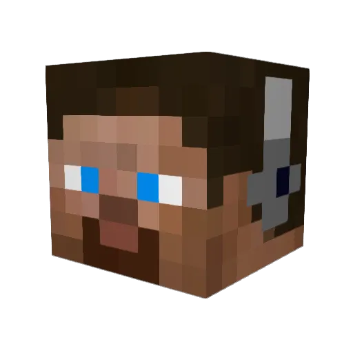 the_ofline_noob Minecraft avatar head, 3D render