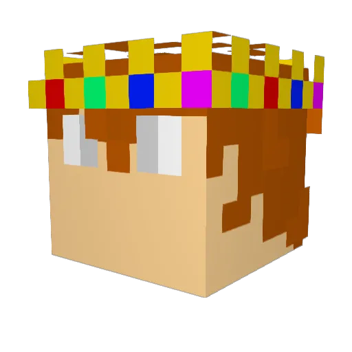the_orphan_kid Minecraft avatar head, 3D render