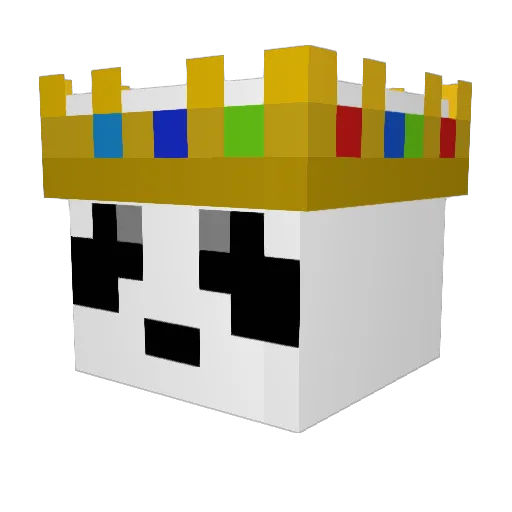 the_panda_lord08 Minecraft avatar head, 3D render
