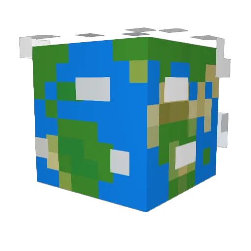 the_pecan_pie Minecraft avatar head, 3D render