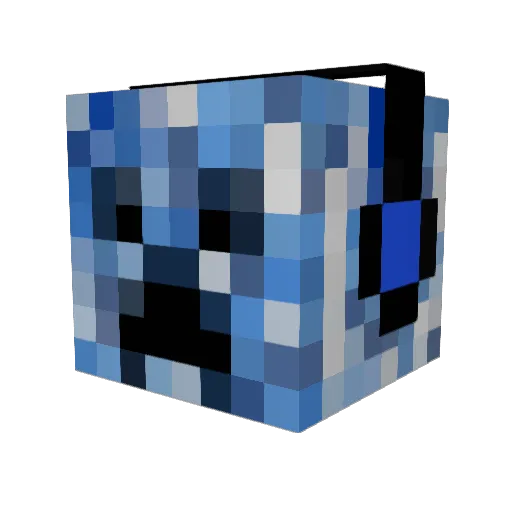 the_pro_ym Minecraft avatar head, 3D render