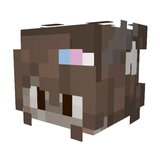 the_puzzlest Minecraft avatar head, 3D render