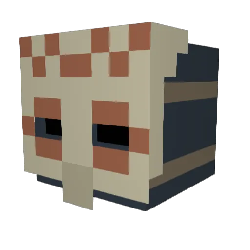 the_r00k1e Minecraft avatar head, 3D render