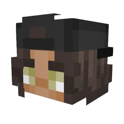 the_ralkal Minecraft avatar head, 3D render