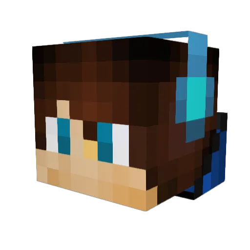 the_red_brony Minecraft avatar head, 3D render