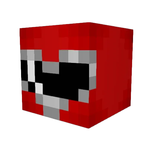 the_red_lobster Minecraft avatar head, 3D render