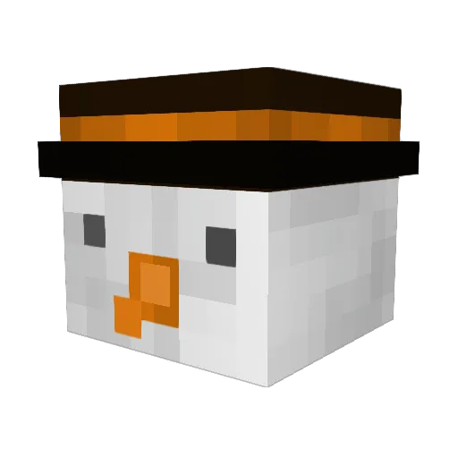 the_rese Minecraft avatar head, 3D render