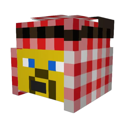 the_rock576 Minecraft avatar head, 3D render