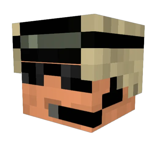 the_rouge_force Minecraft avatar head, 3D render