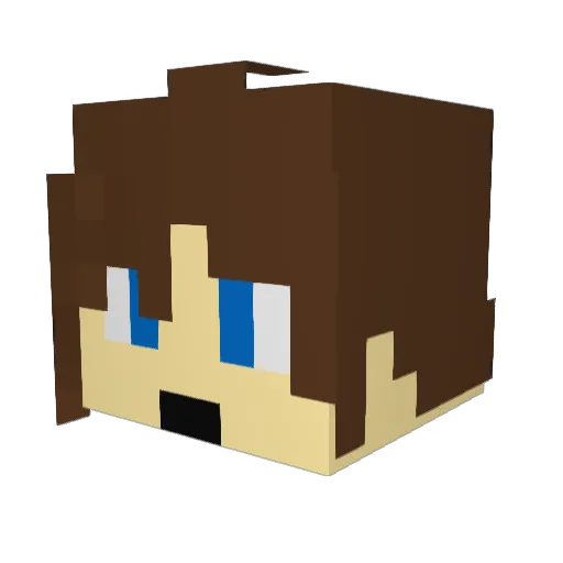 the_slush Minecraft avatar head, 3D render