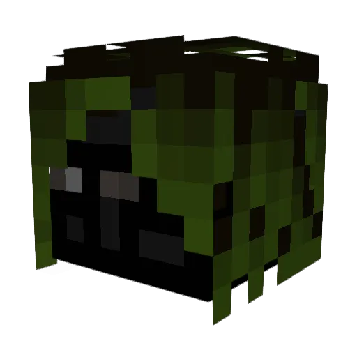 the_spins Minecraft avatar head, 3D render