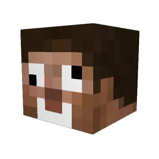 the_tommy Minecraft avatar head, 3D render