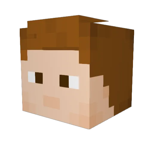 the_trollmann Minecraft avatar head, 3D render