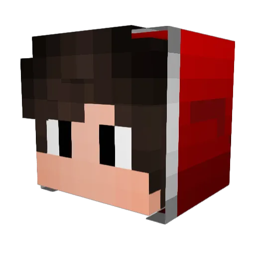 the_weazle Minecraft avatar head, 3D render