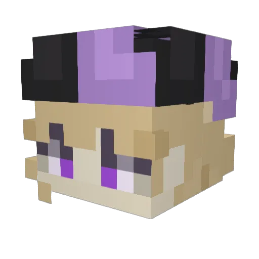 the_zombie_dude Minecraft avatar head, 3D render