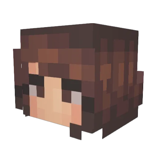 thea_mos Minecraft avatar head, 3D render