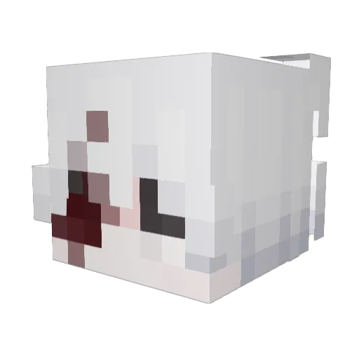 theaeye Minecraft avatar head, 3D render