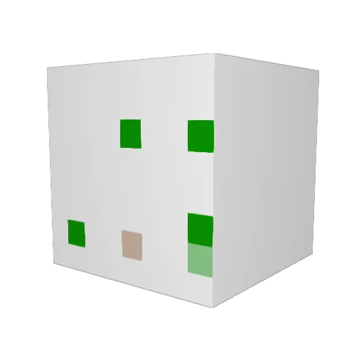 theafrobranch Minecraft avatar head, 3D render