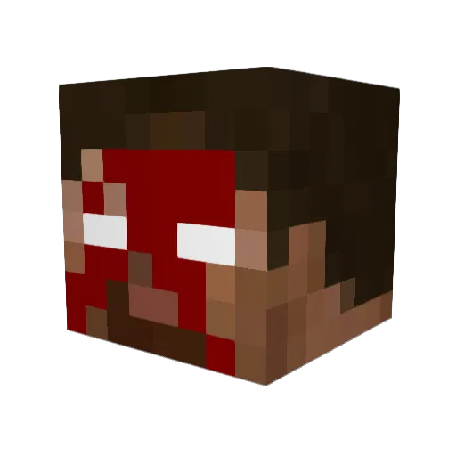 theaikos Minecraft avatar head, 3D render