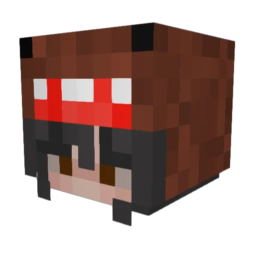 theajade Minecraft avatar head, 3D render