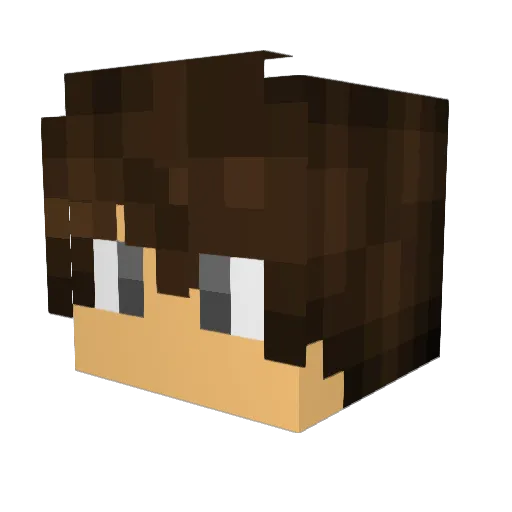theallgames Minecraft avatar head, 3D render