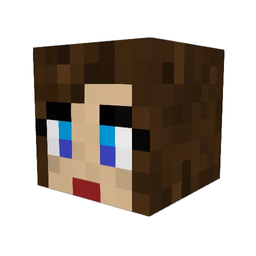 thealliecat Minecraft avatar head, 3D render