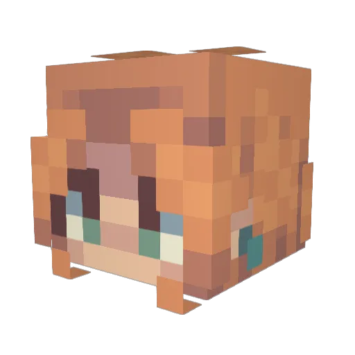 thealphachar Minecraft avatar head, 3D render