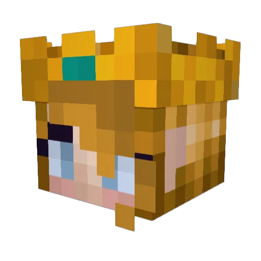 thealrightbree Minecraft avatar head, 3D render
