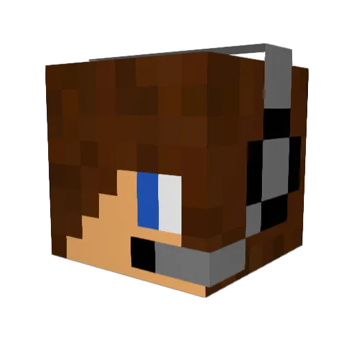 theangelthib Minecraft avatar head, 3D render