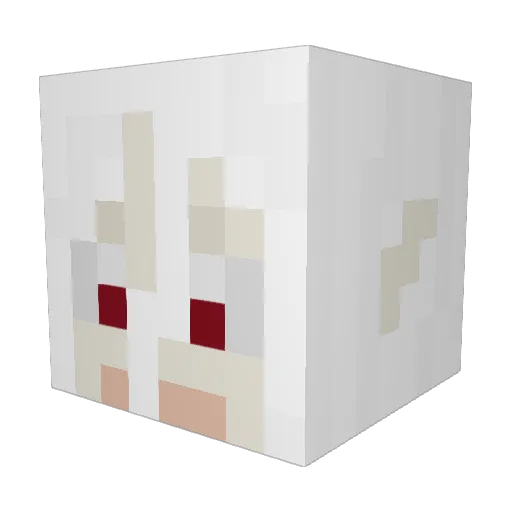 theangelwill Minecraft avatar head, 3D render