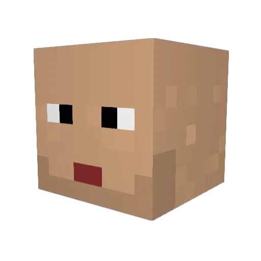 theapexpredator3 Minecraft avatar head, 3D render