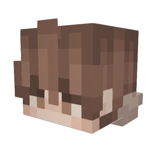 theapple801 Minecraft avatar head, 3D render