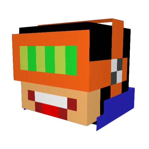 theartemis Minecraft avatar head, 3D render