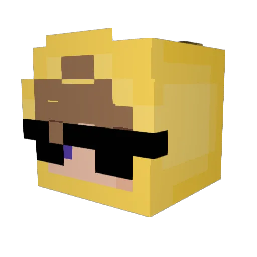 theastropoint Minecraft avatar head, 3D render