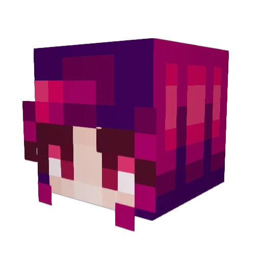 theastut Minecraft avatar head, 3D render