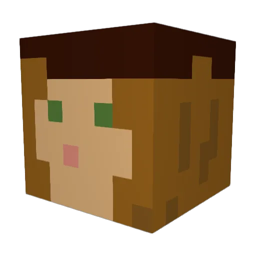 theaustriantree Minecraft avatar head, 3D render