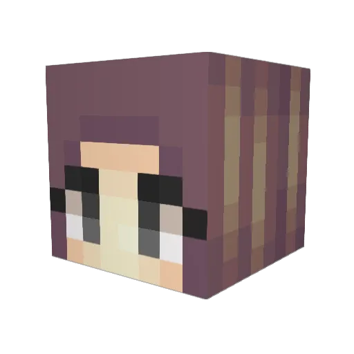 theavya Minecraft avatar head, 3D render