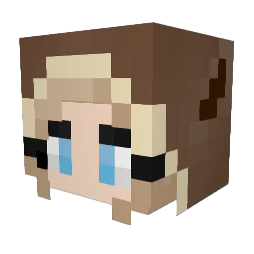 theawesomest Minecraft avatar head, 3D render