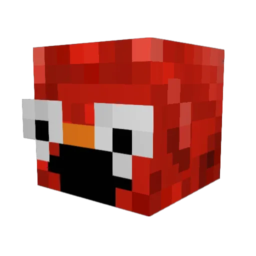 theaxecloud Minecraft avatar head, 3D render