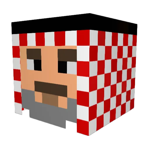 theayaz0 Minecraft avatar head, 3D render