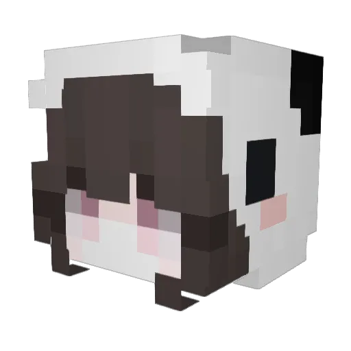 theaysha Minecraft avatar head, 3D render