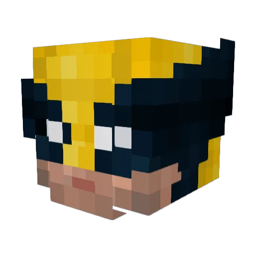 theb1ackhat Minecraft avatar head, 3D render