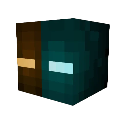 thebababook Minecraft avatar head, 3D render