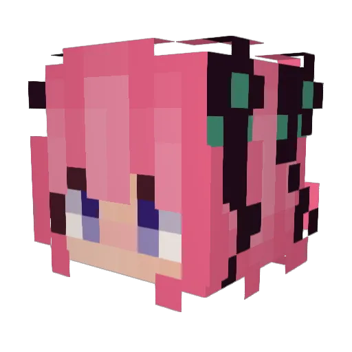 thebabbbot Minecraft avatar head, 3D render