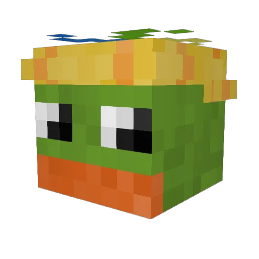 thebag14 Minecraft avatar head, 3D render