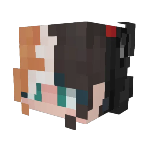 theballadeer Minecraft avatar head, 3D render