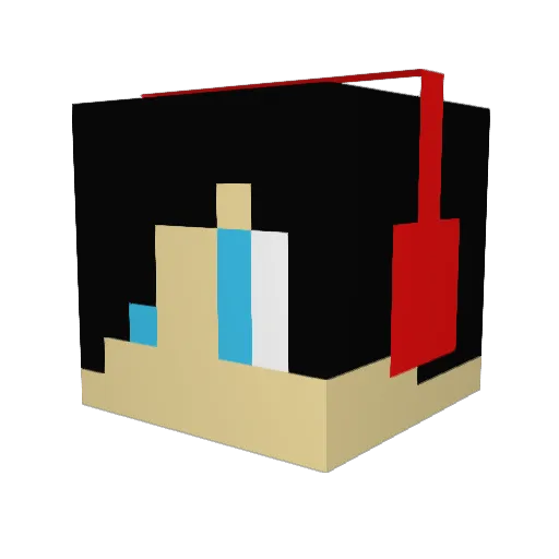 theballman Minecraft avatar head, 3D render